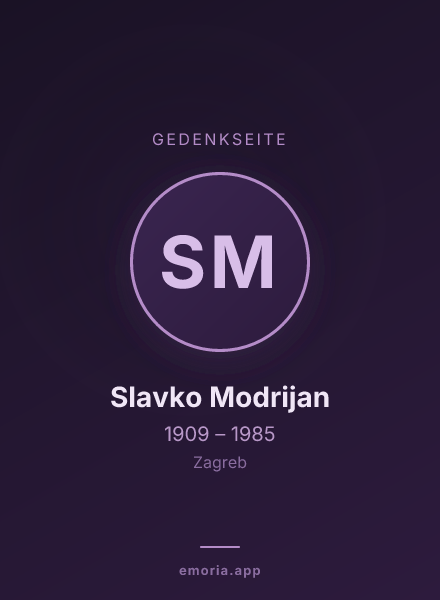 Gedenkportrait von Slavko Modrijan