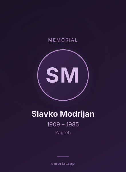 Memorial portrait of Slavko Modrijan