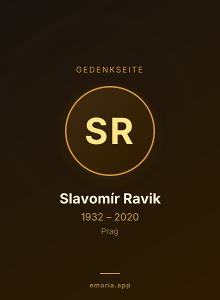 Gedenkportrait von Slavomír Ravik
