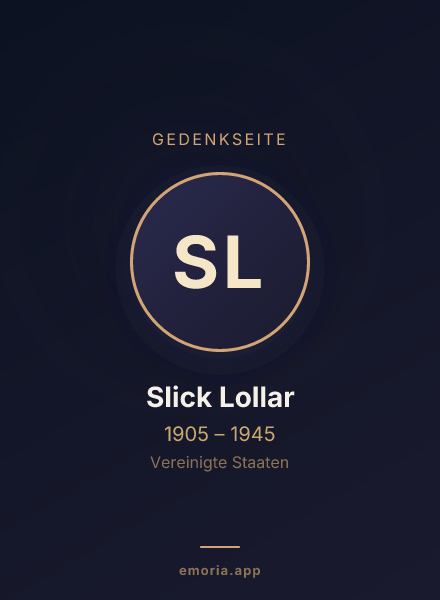 Gedenkportrait von Slick Lollar