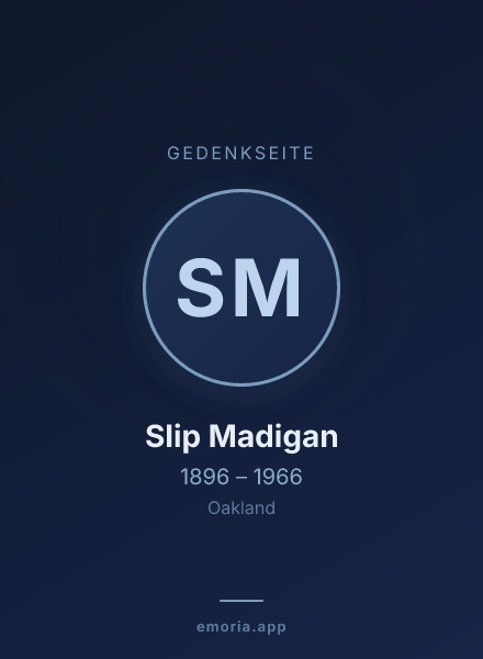 Gedenkportrait von Slip Madigan