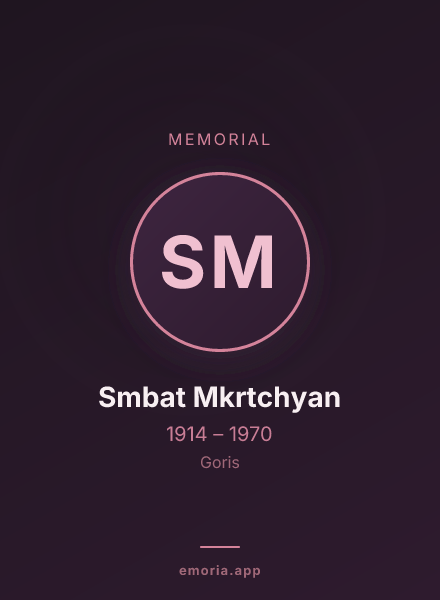 Memorial portrait of Smbat Mkrtchyan