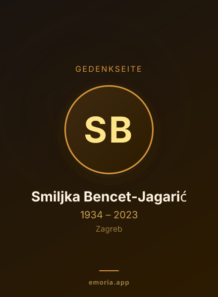 Gedenkportrait von Smiljka Bencet-Jagarić
