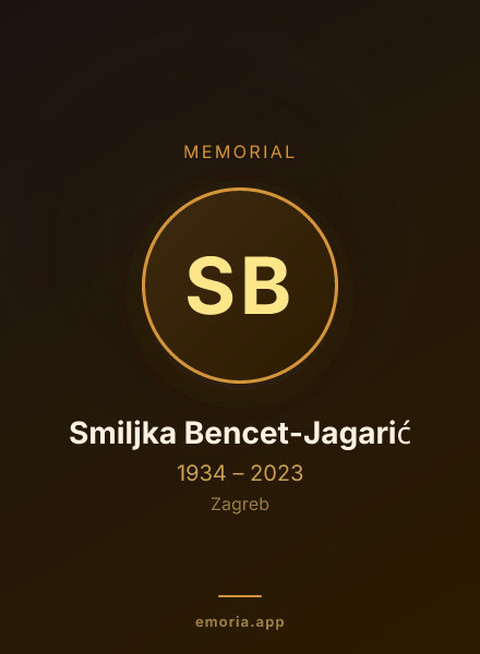 Memorial portrait of Smiljka Bencet-Jagarić