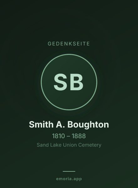 Gedenkportrait von Smith A. Boughton