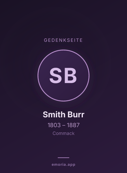Gedenkportrait von Smith Burr