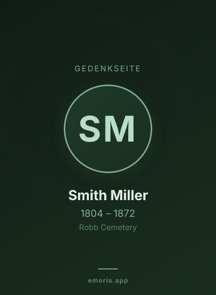 Gedenkportrait von Smith Miller