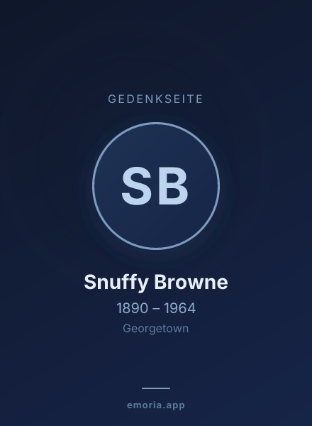 Gedenkportrait von Snuffy Browne