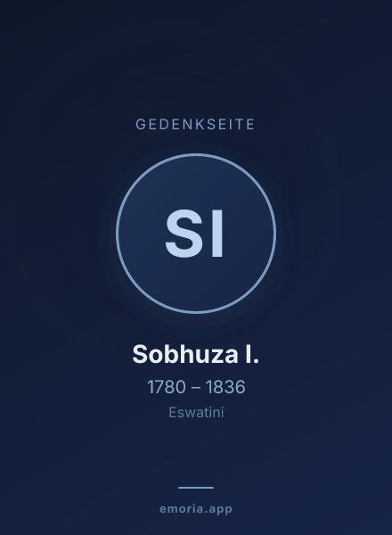 Gedenkportrait von Sobhuza I.