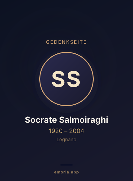 Gedenkportrait von Socrate Salmoiraghi