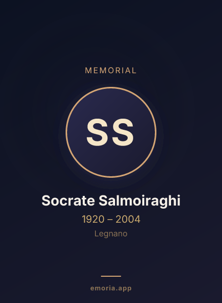 Memorial portrait of Socrate Salmoiraghi
