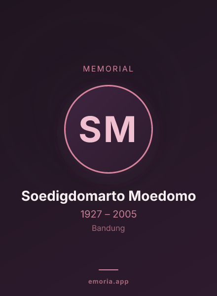 Memorial portrait of Soedigdomarto Moedomo