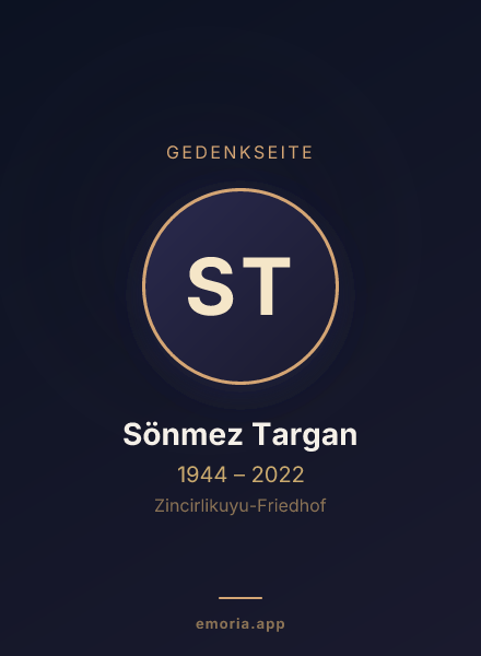 Gedenkportrait von Sönmez Targan