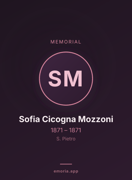 Memorial portrait of Sofia Cicogna Mozzoni