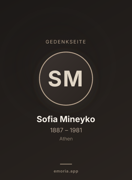 Gedenkportrait von Sofia Mineyko