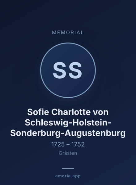 Memorial portrait of Sofie Charlotte von Schleswig-Holstein-Sonderburg-Augustenburg