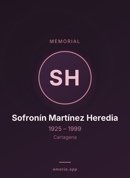 Memorial portrait of Sofronín Martínez Heredia