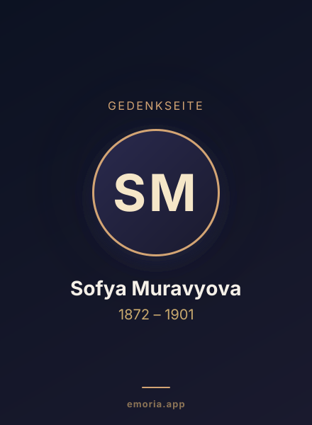 Gedenkportrait von Sofya Muravyova