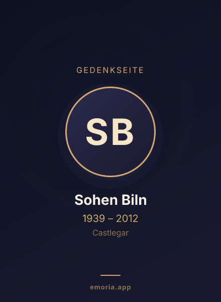 Gedenkportrait von Sohen Biln