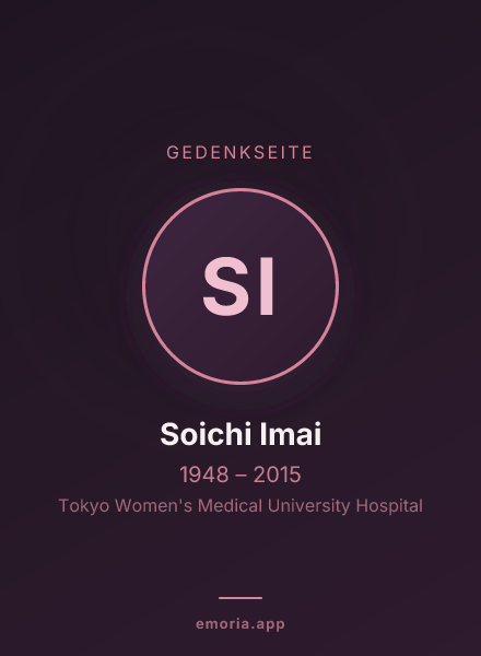 Gedenkportrait von Soichi Imai