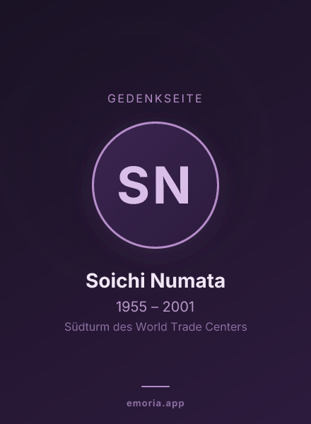 Gedenkportrait von Soichi Numata