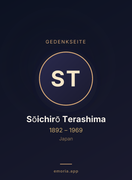 Gedenkportrait von Sōichirō Terashima