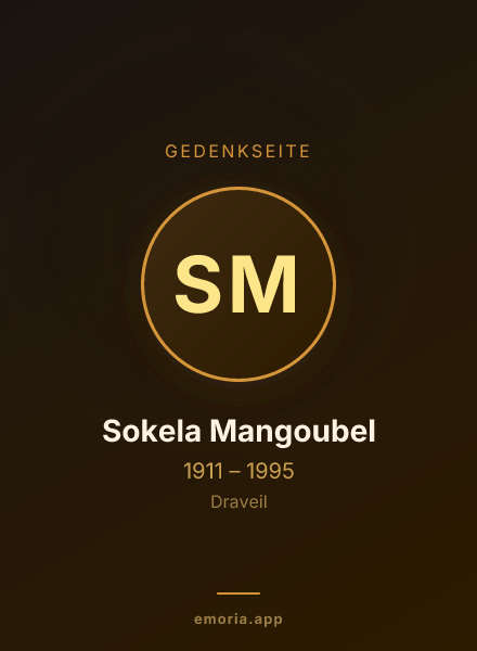 Gedenkportrait von Sokela Mangoubel