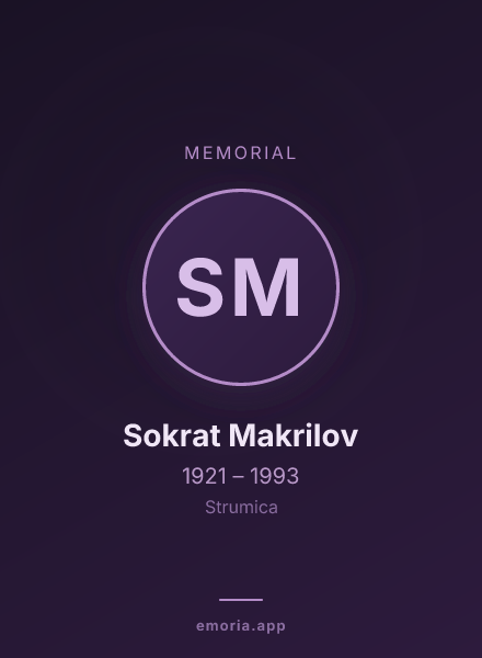 Memorial portrait of Sokrat Makrilov
