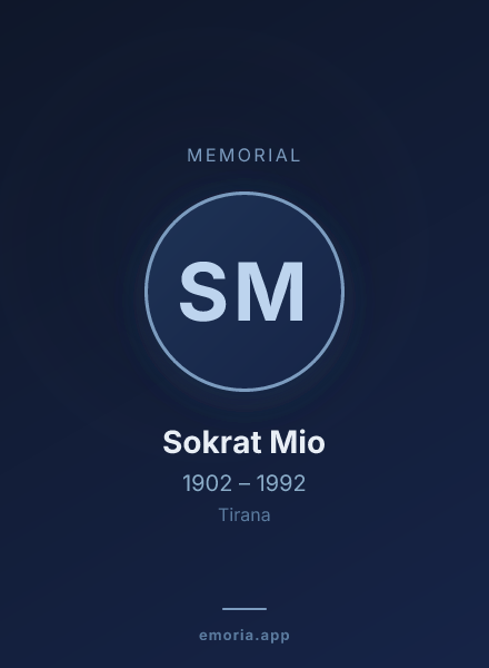Memorial portrait of Sokrat Mio
