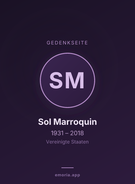 Gedenkportrait von Sol Marroquin