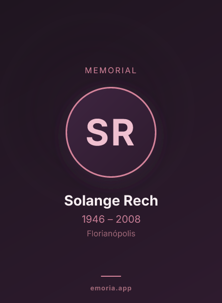 Memorial portrait of Solange Rech