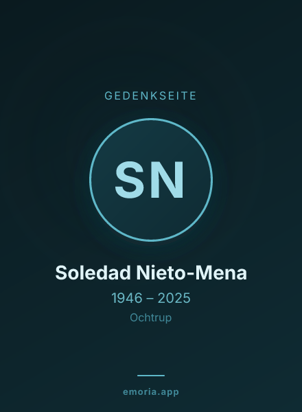 Gedenkportrait von Soledad Nieto-Mena
