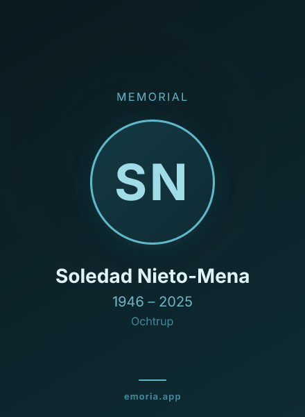 Memorial portrait of Soledad Nieto-Mena