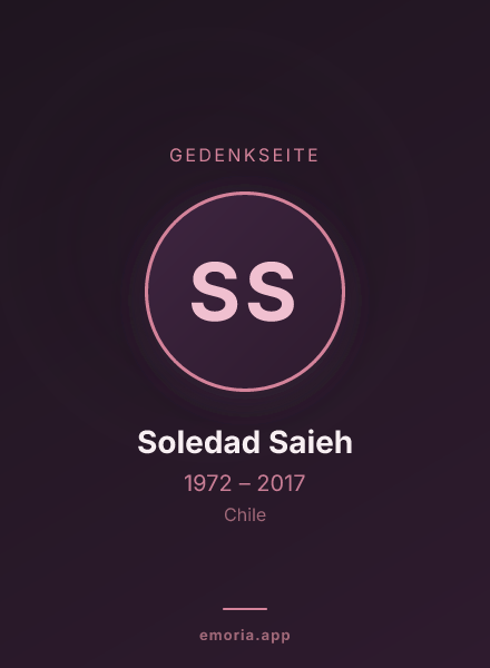 Gedenkportrait von Soledad Saieh