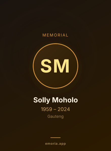 Memorial portrait of Solly Moholo