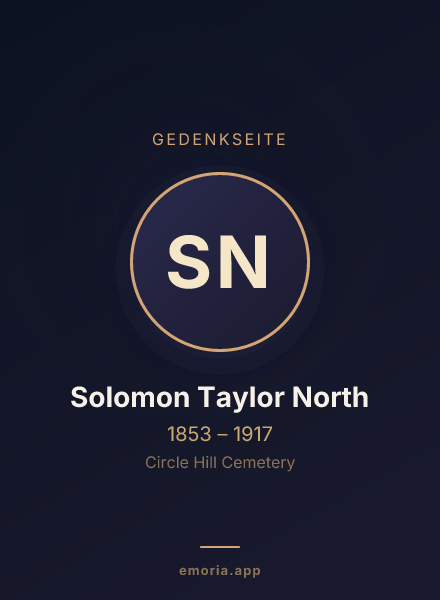 Gedenkportrait von Solomon Taylor North