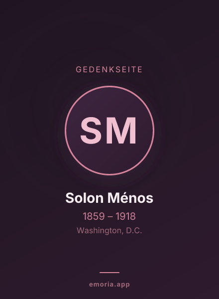 Gedenkportrait von Solon Ménos