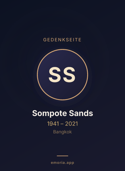 Gedenkportrait von Sompote Sands
