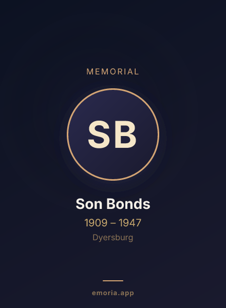 Memorial portrait of Son Bonds