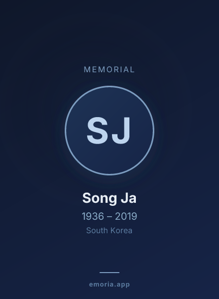 Memorial portrait of Song Ja