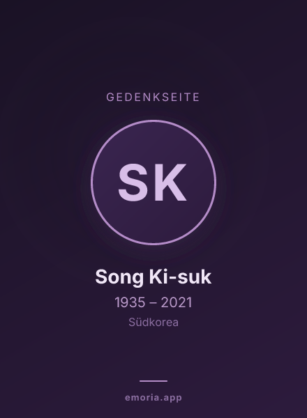 Gedenkportrait von Song Ki-suk