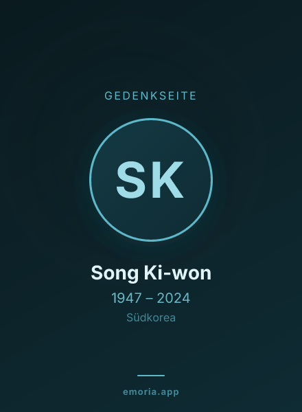 Gedenkportrait von Song Ki-won