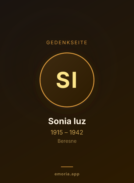 Gedenkportrait von Sonia Iuz