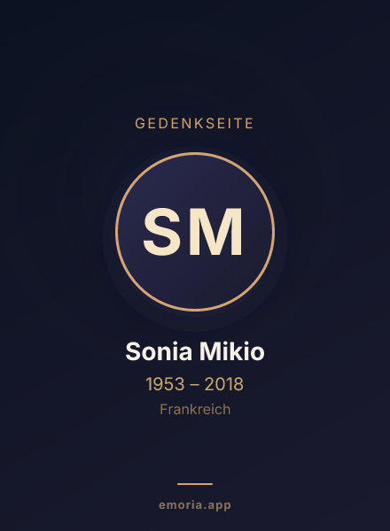 Gedenkportrait von Sonia Mikio