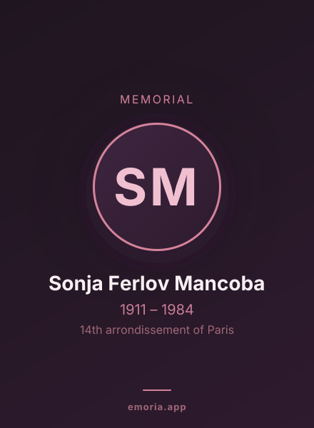 Memorial portrait of Sonja Ferlov Mancoba