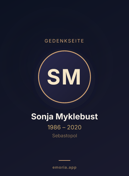 Gedenkportrait von Sonja Myklebust