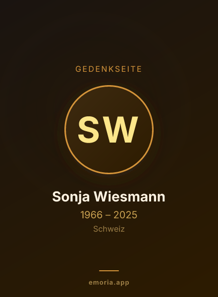 Gedenkportrait von Sonja Wiesmann