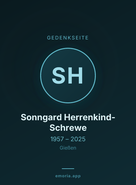 Gedenkportrait von Sonngard Herrenkind-Schrewe