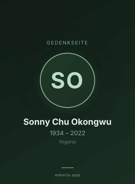 Gedenkportrait von Sonny Chu Okongwu