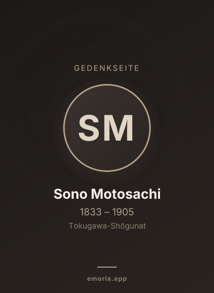 Gedenkportrait von Sono Motosachi